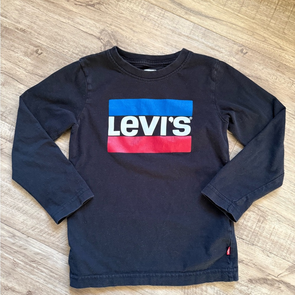 Levi's Kids Navy Long Sleeve Tee